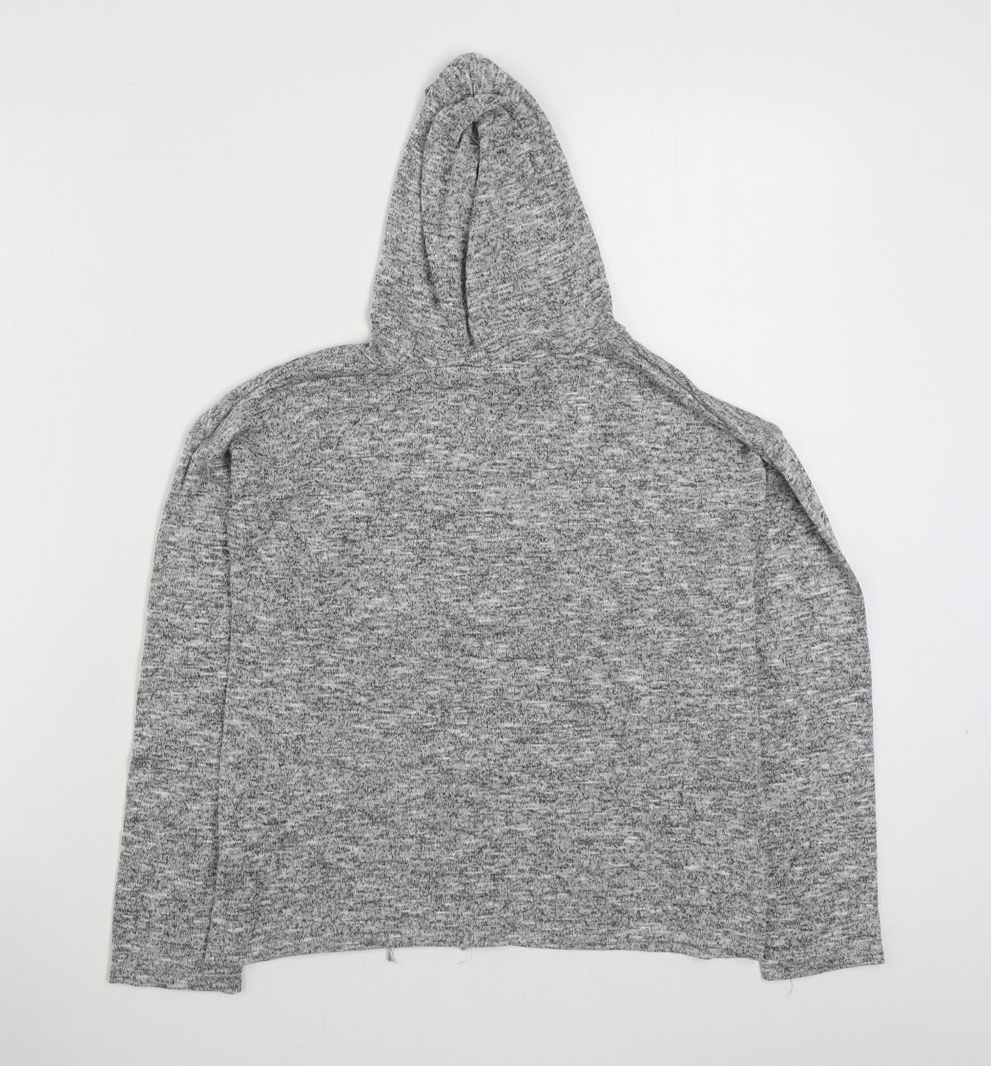 Matalan Girls Grey  Polyester Pullover Hoodie Size 11 Years  Pullover