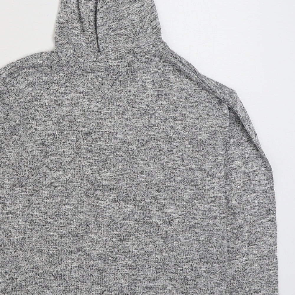 Matalan Girls Grey  Polyester Pullover Hoodie Size 11 Years  Pullover