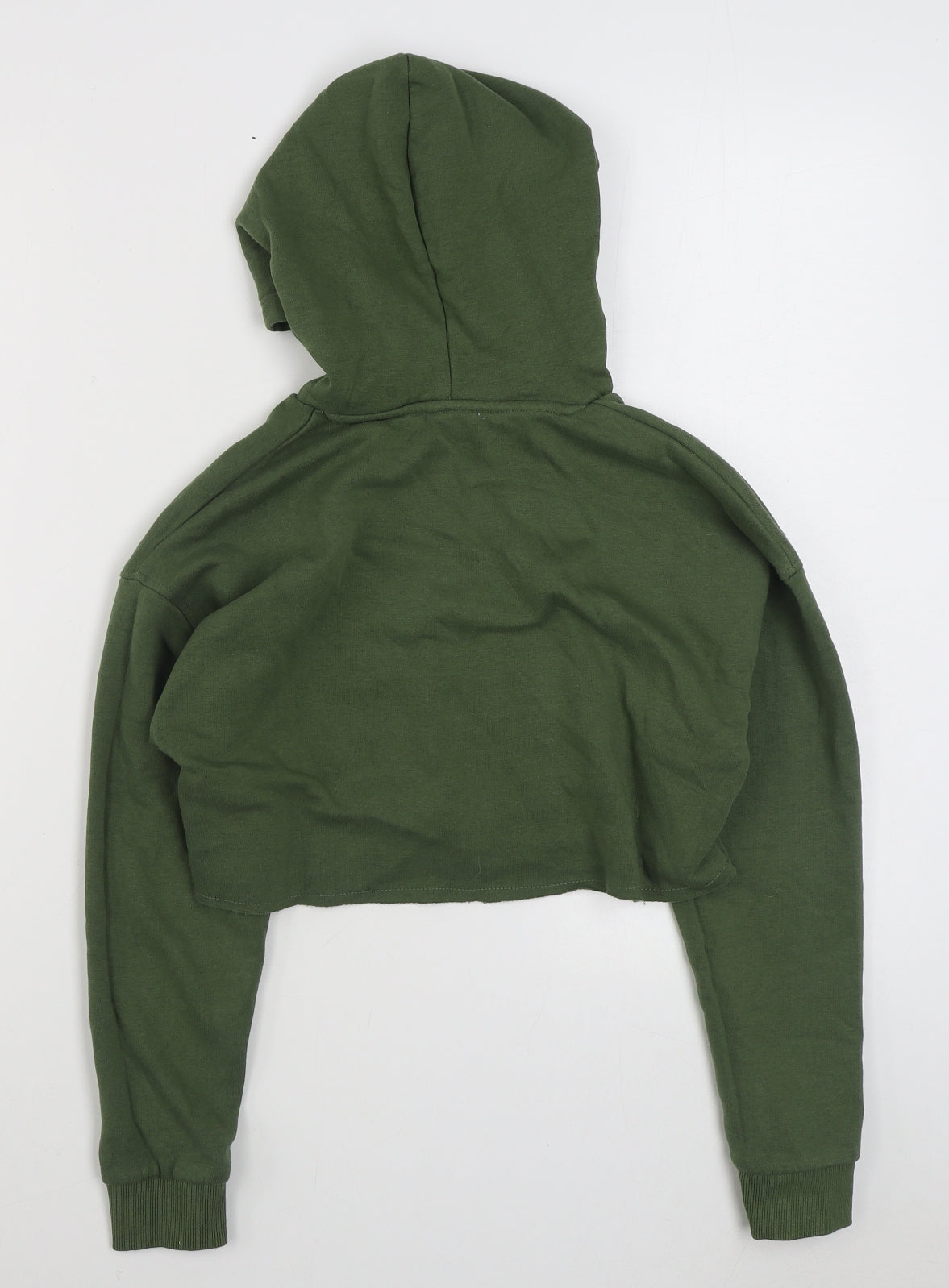 Matalan Girls Green  Cotton Pullover Hoodie Size 11 Years  Pullover