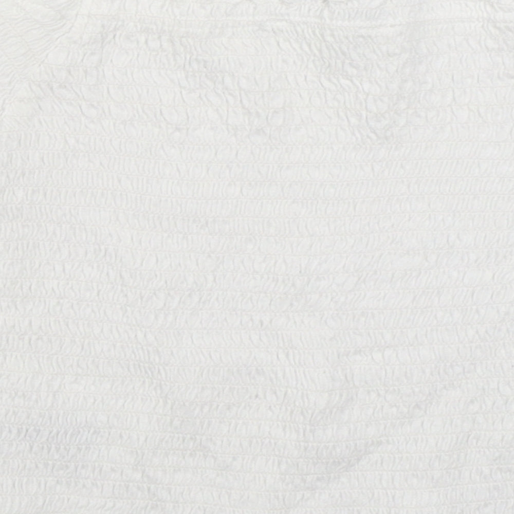 Primark Girls White  Cotton Basic T-Shirt Size 10-11 Years Off the Shoulder Pullover