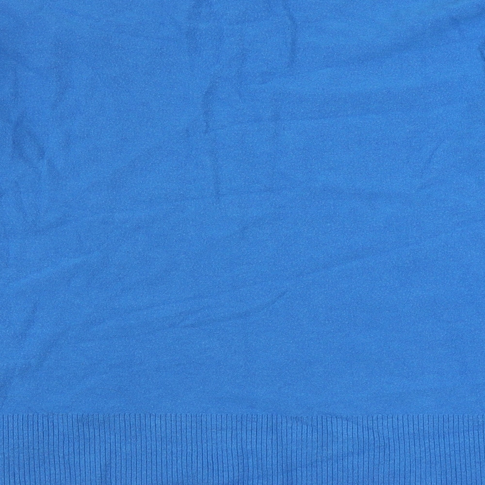 River Island Womens Blue Round Neck  Viscose Pullover Jumper Size S