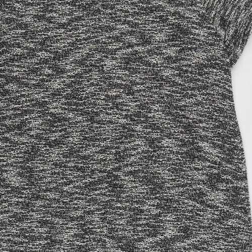 Evans Womens Grey  Polyester Jumper Dress  Size 22  Boat Neck Button