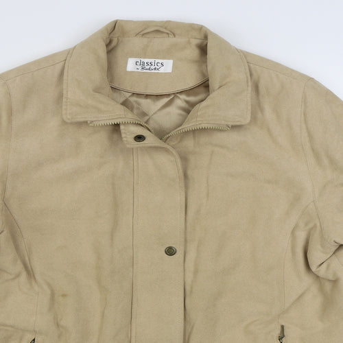 Berkertex Womens Beige   Jacket  Size 14  Zip