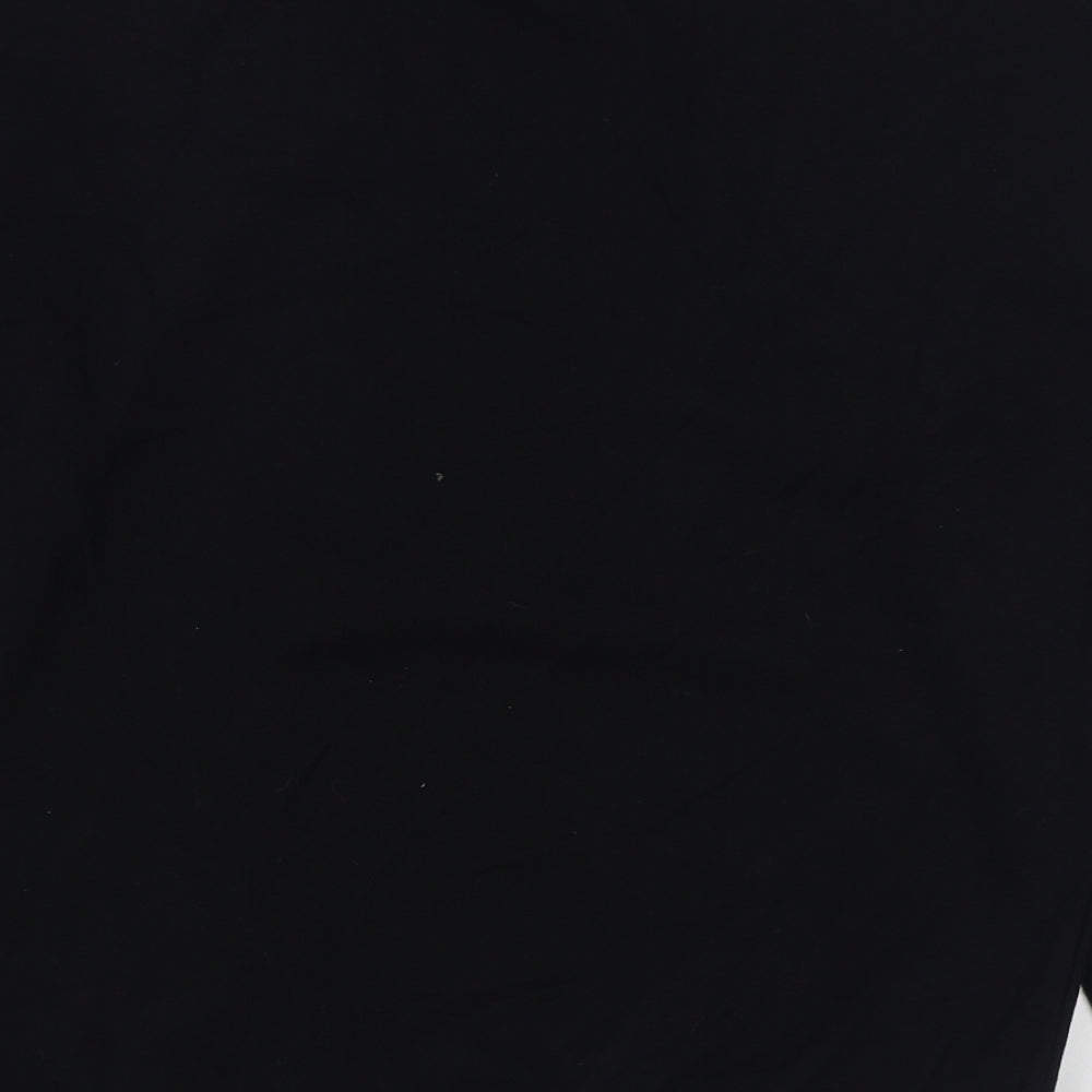 George Mens Black  Cotton Pullover Sweatshirt Size S