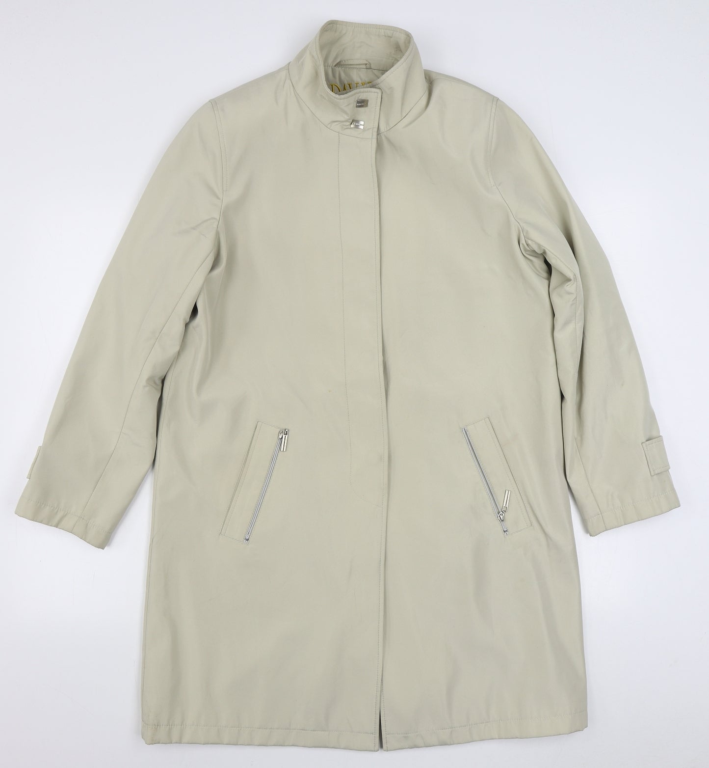 David Barry Womens Beige   Jacket  Size 10  Button
