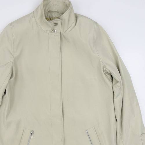 David Barry Womens Beige   Jacket  Size 10  Button