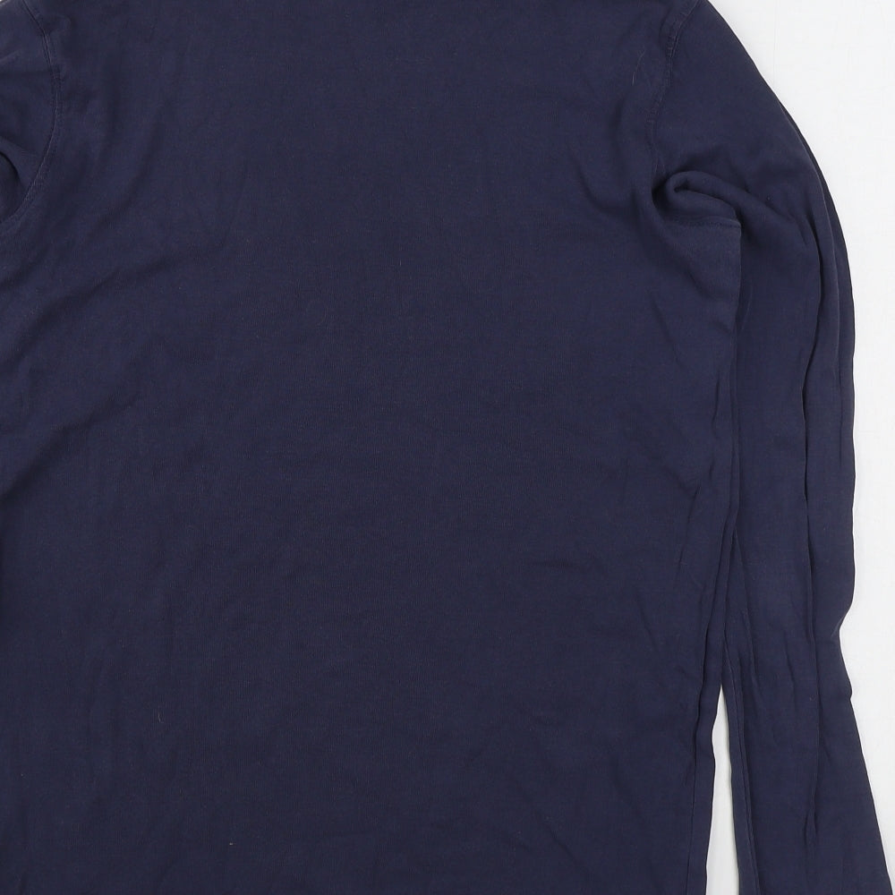 Cotton Traders Mens Blue  Cotton Pullover Sweatshirt Size M