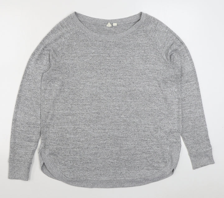H&M Womens Grey  Polyester Pullover Sweatshirt Size M  Pullover