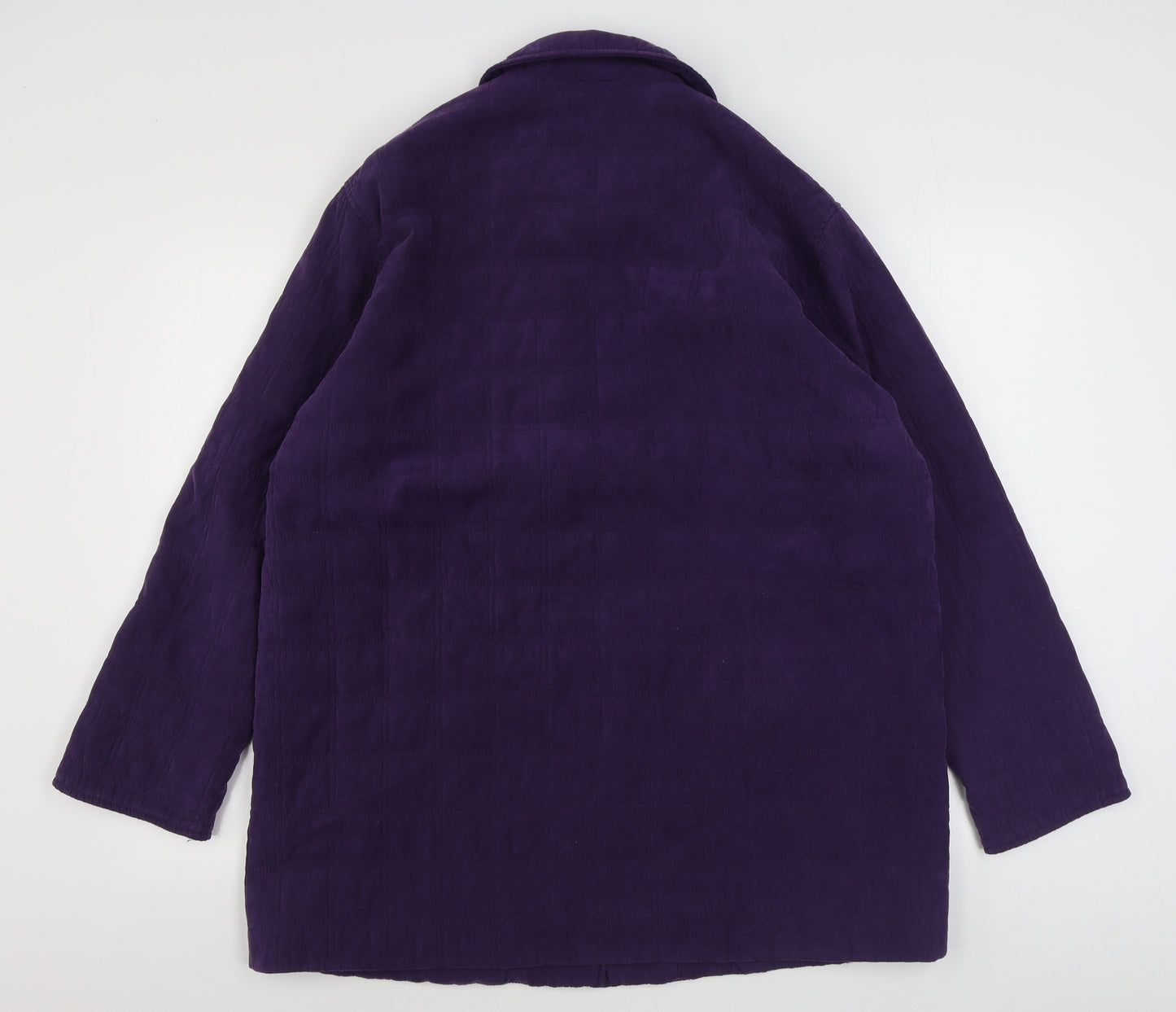 Eastex Womens Purple   Quilted Coat Size 16  Button