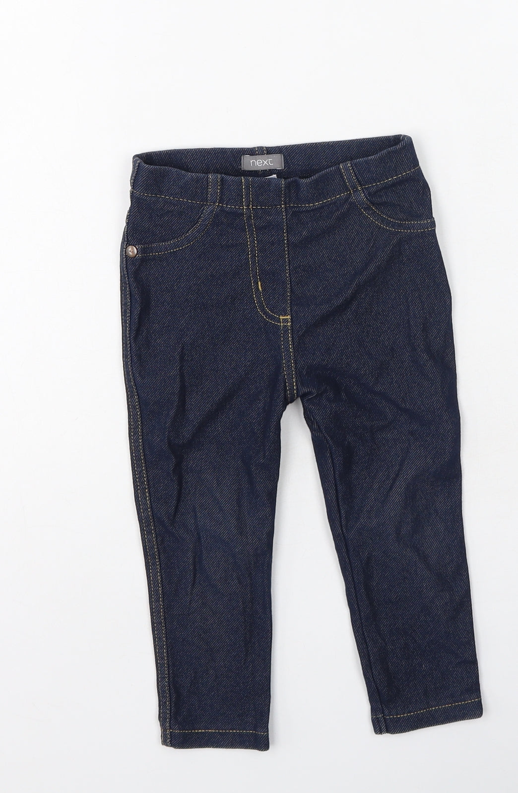 F&F Girls Blue  Cotton Jogger Jeans Size 24 Months