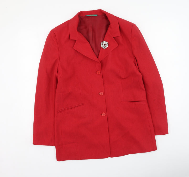 canda Womens Red Jacket Size 12