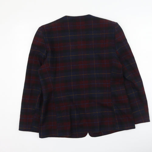 OPUS Womens Multicoloured Plaid  Jacket  Size 14