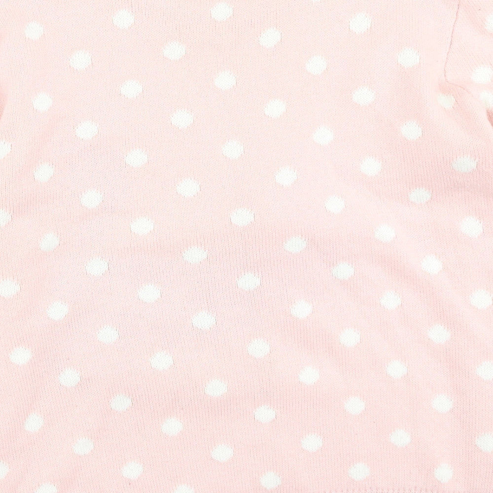Primark Womens Pink Round Neck  Acrylic Pullover Jumper Size S   - Christmas Jumper