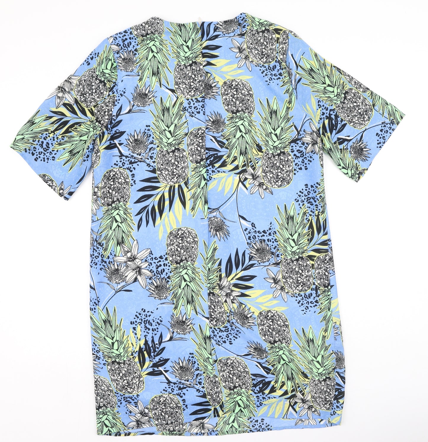 River Island  Womens Blue  Polyester Bodycon  Size 12  Round Neck