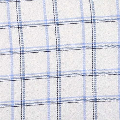 Nutmeg Womens Grey Round Neck Plaid Polyester Pullover Jumper Size 18