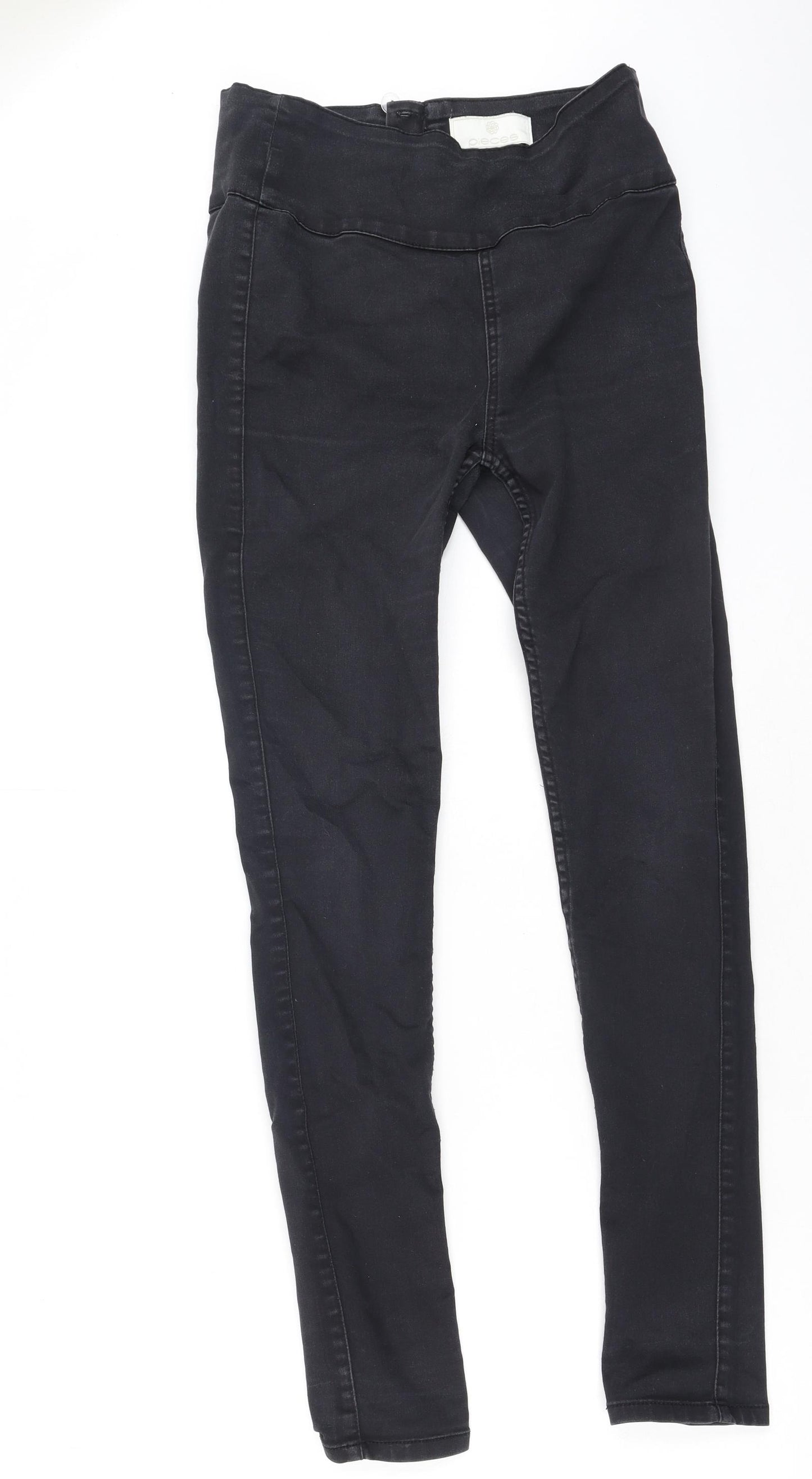 Pieces Womens Grey  Cotton Jegging Jeans Size 30 L29 in Regular