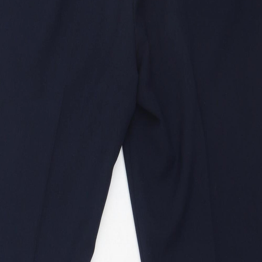 Classic Womens Blue  Polyester Trousers  Size 12 L27 in Regular