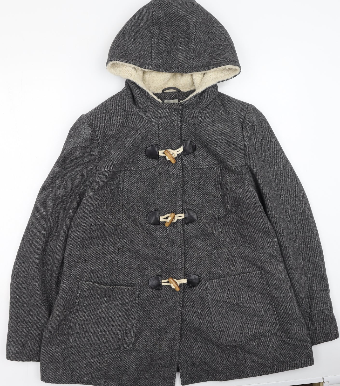 TU Womens Grey   Trench Coat Coat Size 18