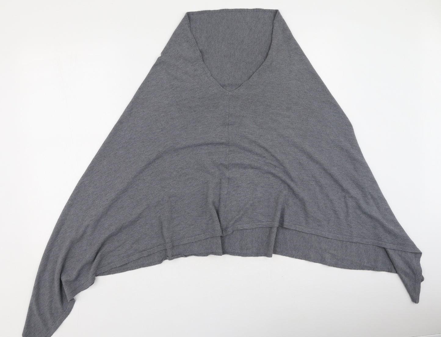 Paul Costelloe Womens Grey Round Neck  Viscose Shrug Jumper Size M