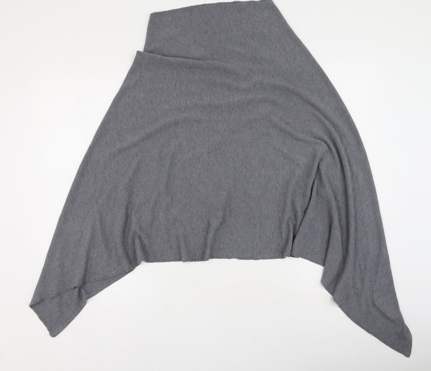 Paul Costelloe Womens Grey Round Neck  Viscose Shrug Jumper Size M