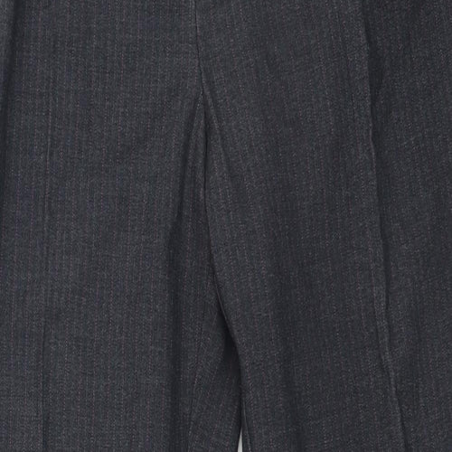 Dunnes Stores Womens Grey  Polyester Trousers  Size 12 L29 in Regular