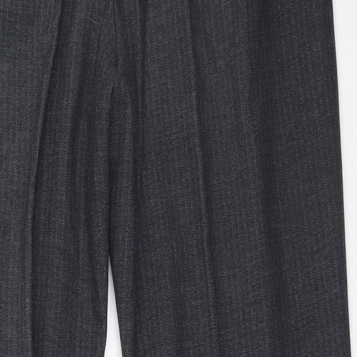Dunnes Stores Womens Grey  Polyester Trousers  Size 12 L29 in Regular