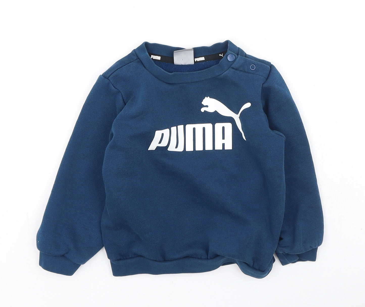 PUMA Baby Blue  Cotton Pullover Jumper Size 12-18 Months