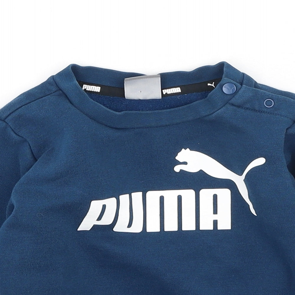 PUMA Baby Blue  Cotton Pullover Jumper Size 12-18 Months
