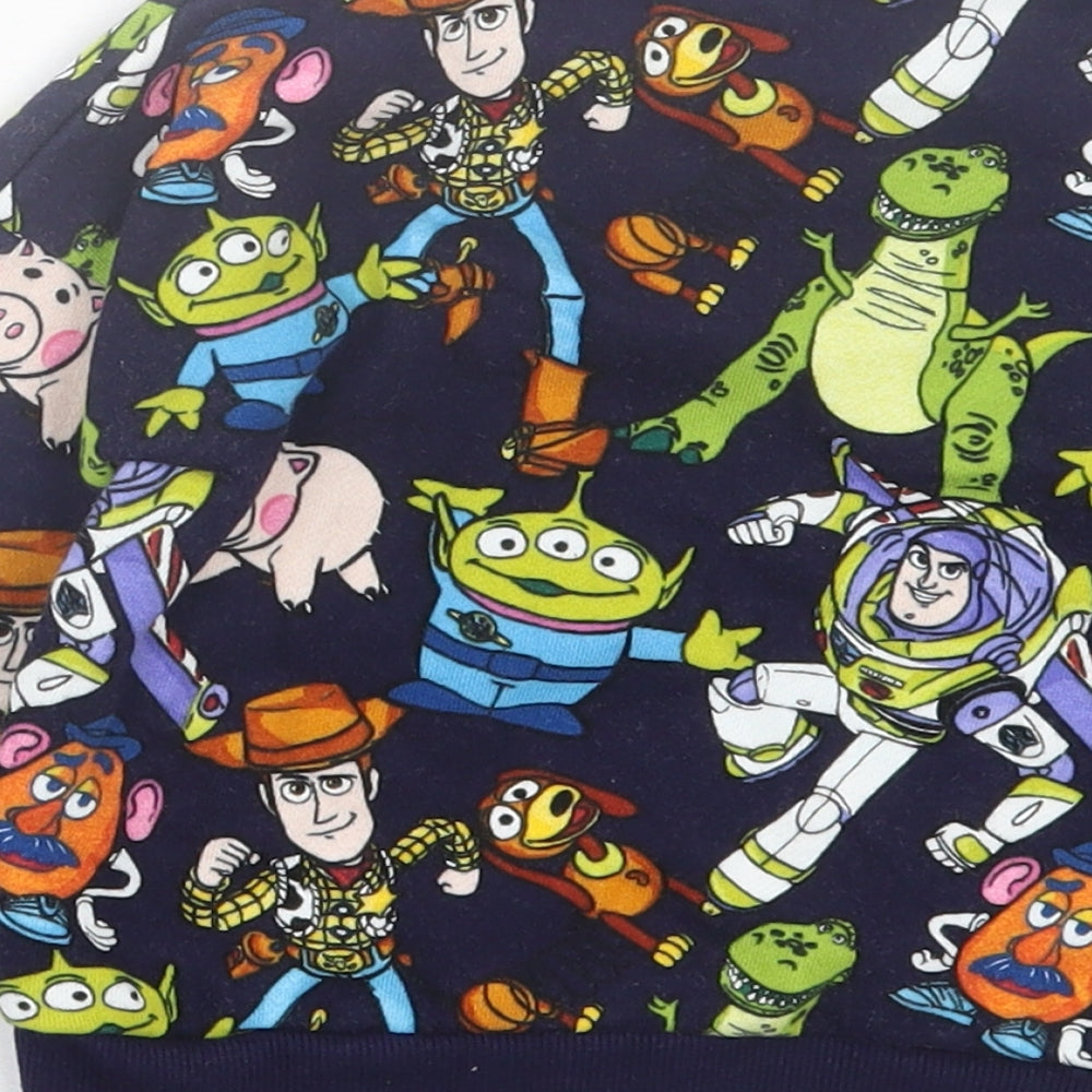 TU Boys Blue Geometric Cotton Pullover Jumper Size 12-18 Months  Pullover - Toy Story