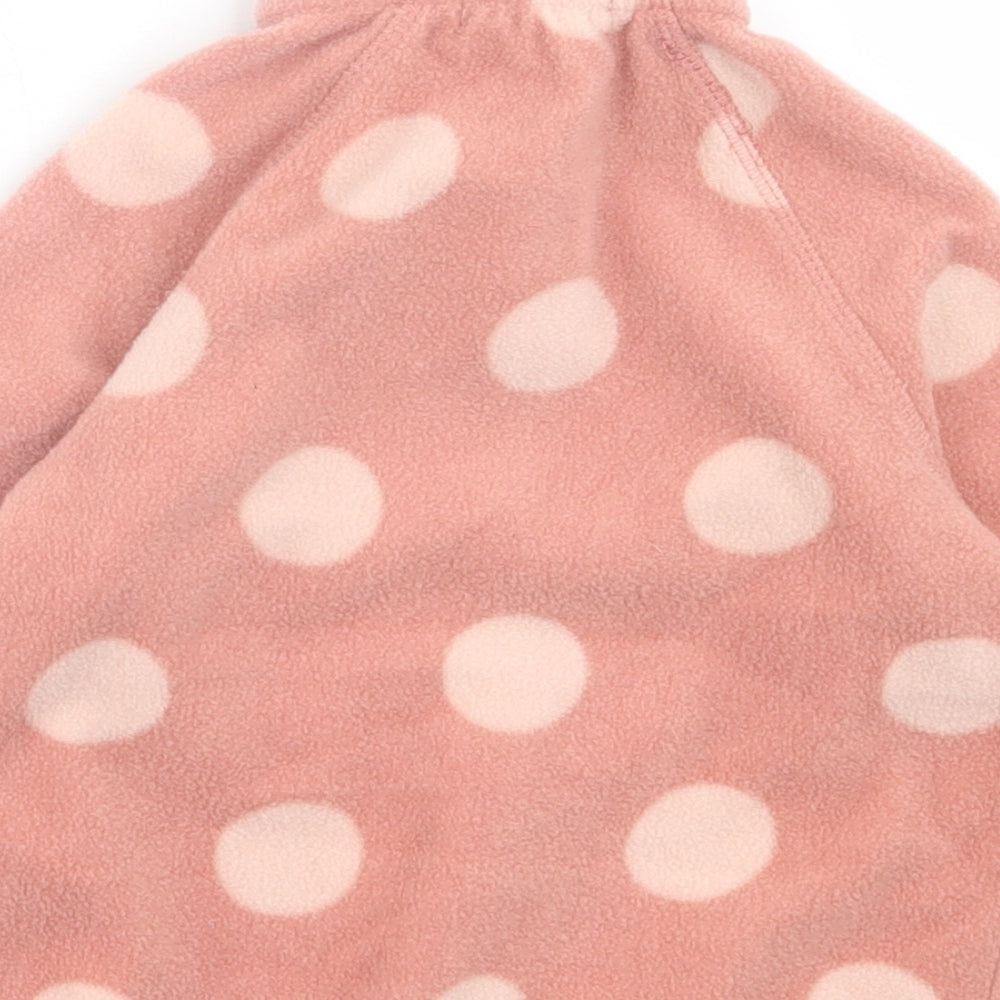 Primark Girls Pink Polka Dot Polyester Full Zip Sweatshirt Size 3-4 Years  Zip