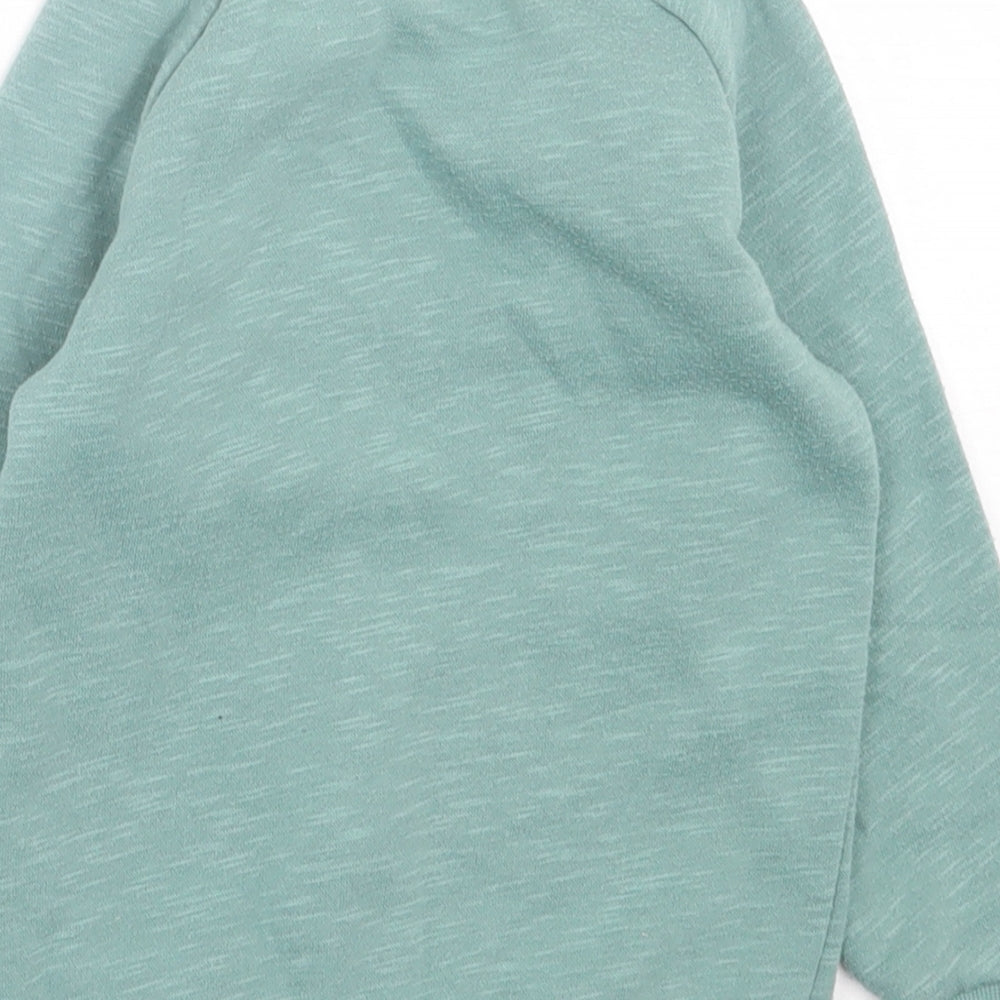 Primark Boys Green  Cotton Pullover Sweatshirt Size 2 Years  Pullover