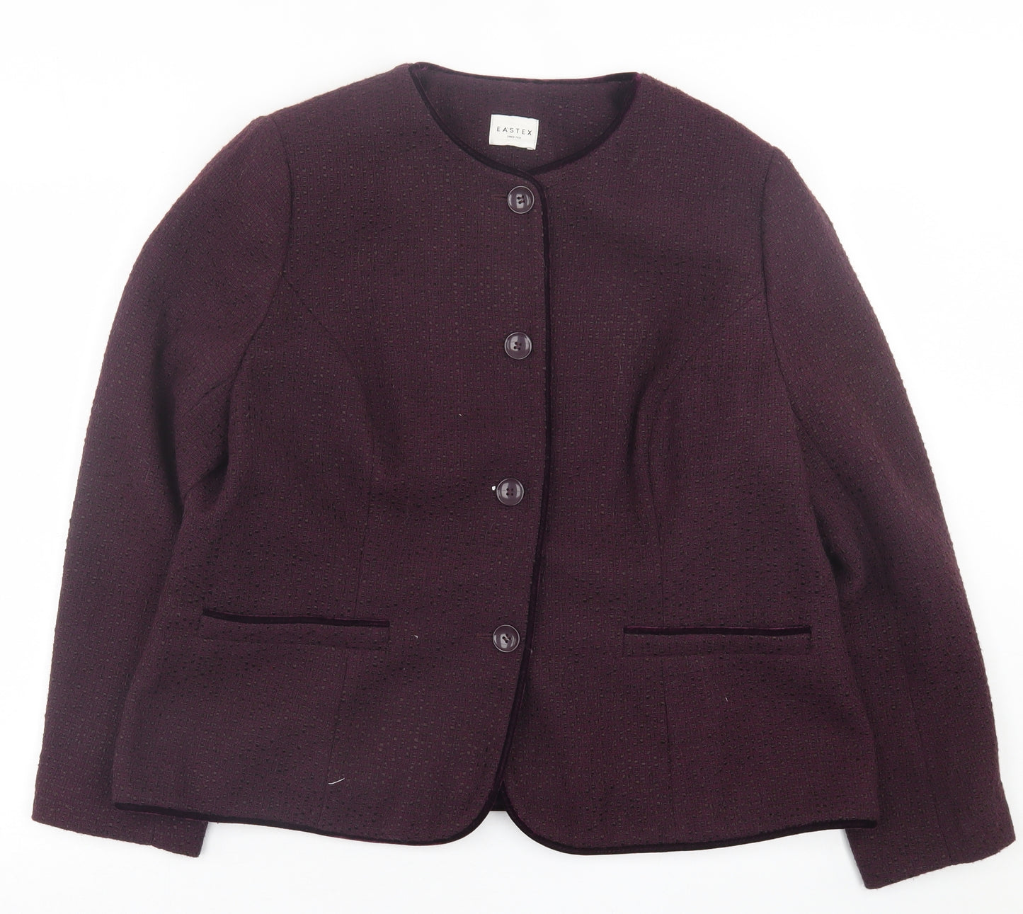 Eastex Womens Purple   Jacket  Size 20  Button