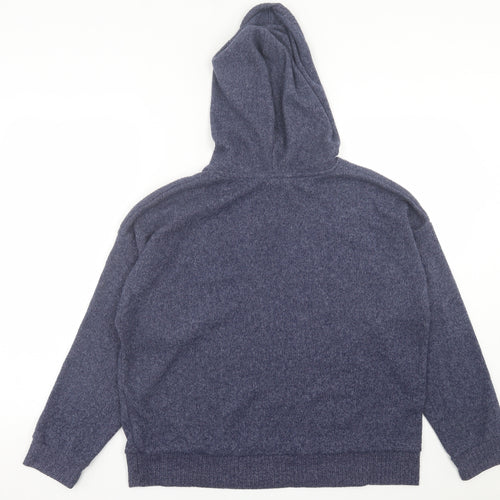 Nutmeg Womens Blue  Polyester Pullover Hoodie Size 12  Pullover