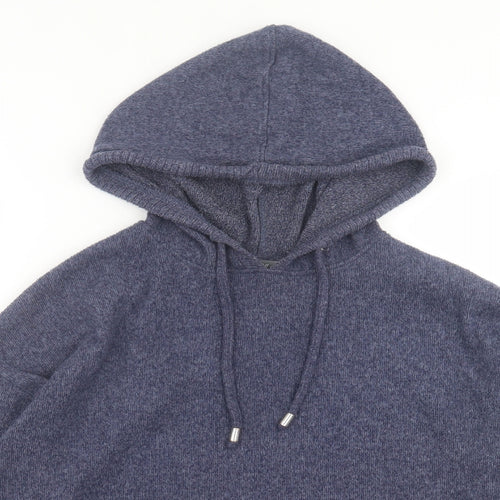Nutmeg Womens Blue  Polyester Pullover Hoodie Size 12  Pullover