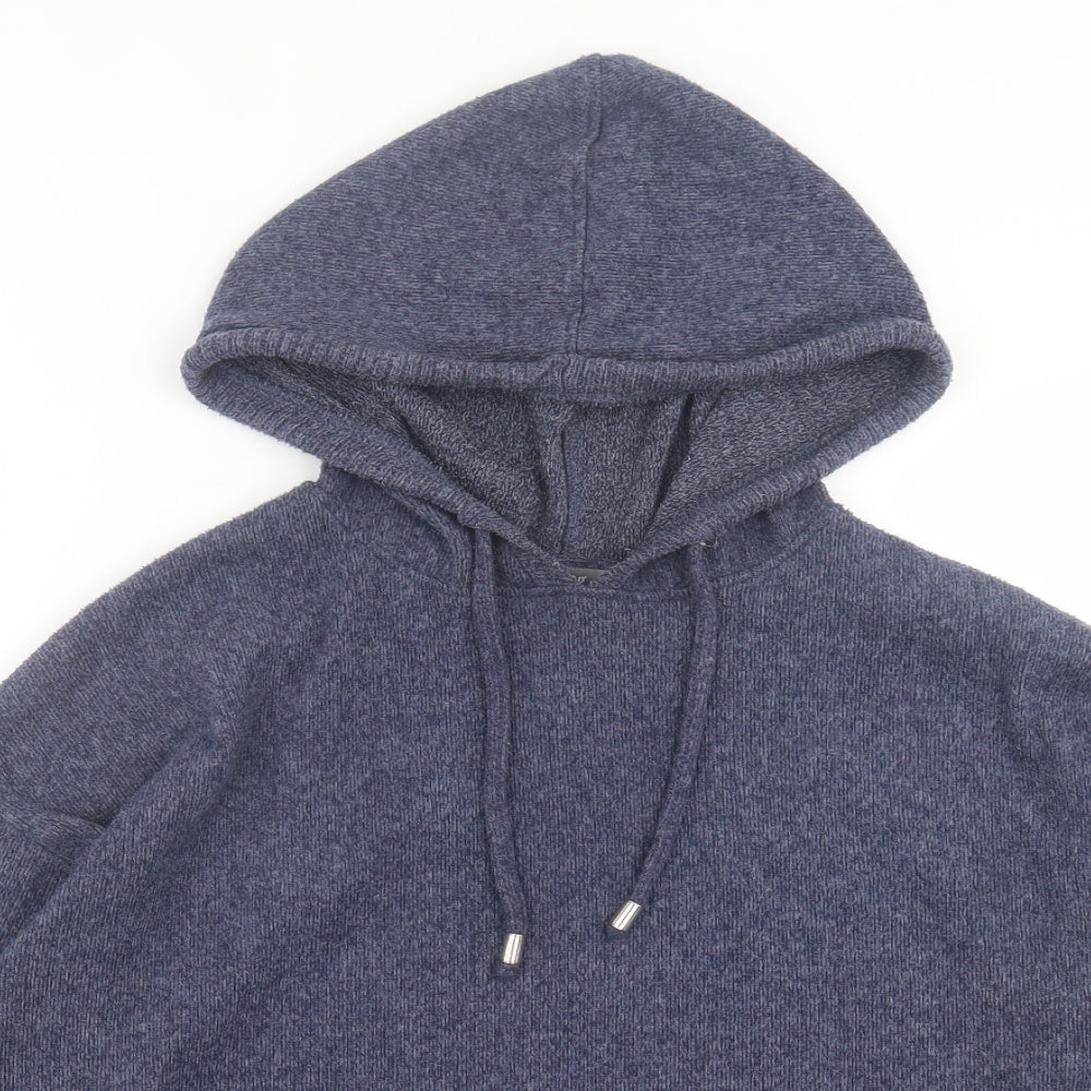 Nutmeg Womens Blue  Polyester Pullover Hoodie Size 12  Pullover