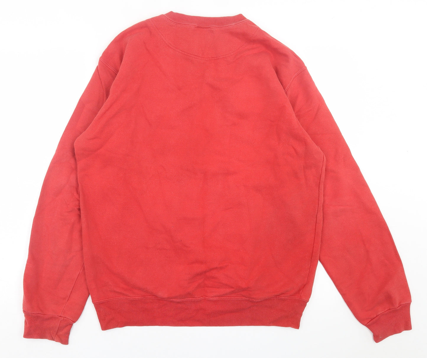 Diesel Mens Red  Cotton Pullover Sweatshirt Size L