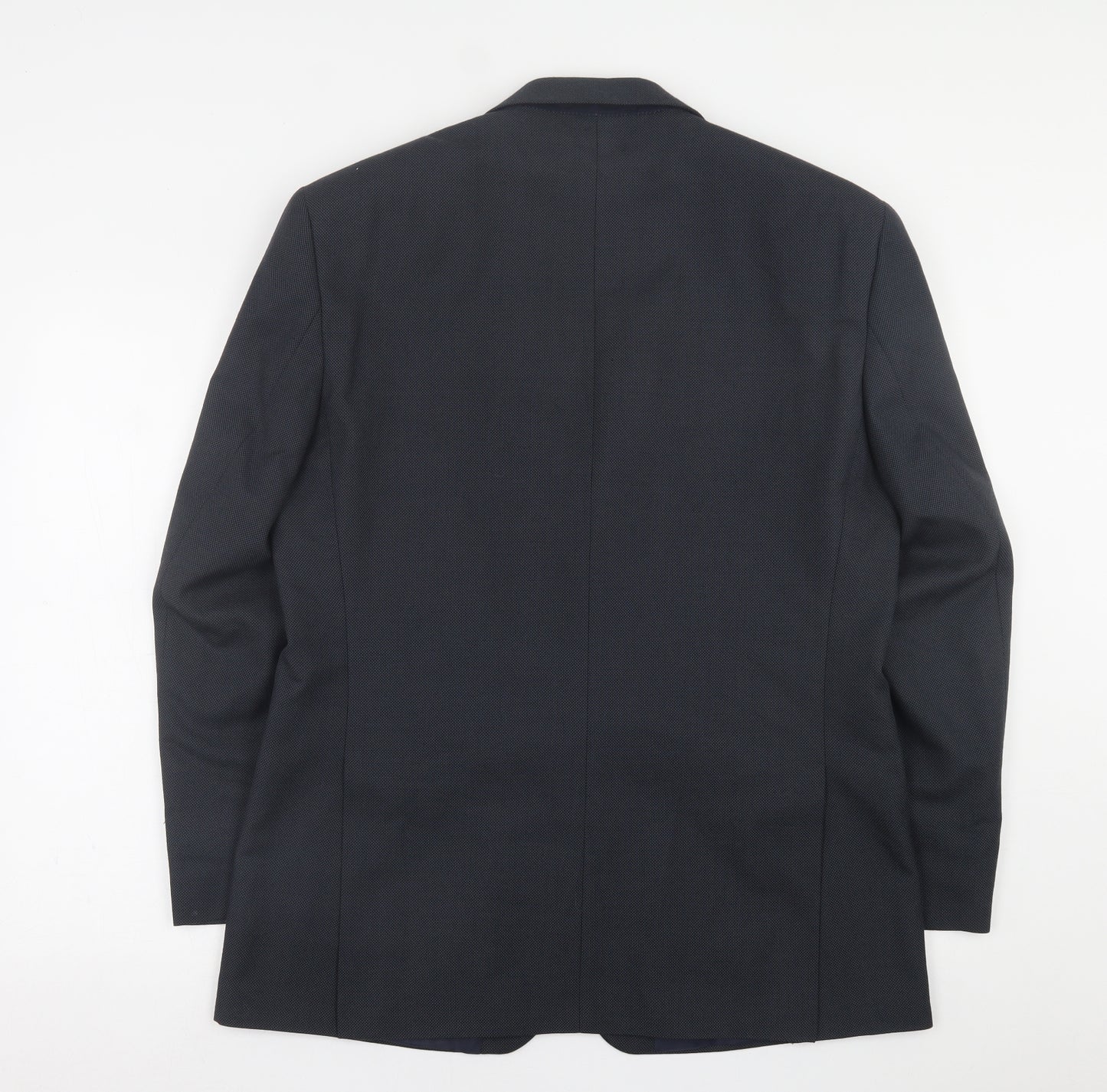 Greenwoods Mens Black  Polyester Jacket Suit Jacket Size 42