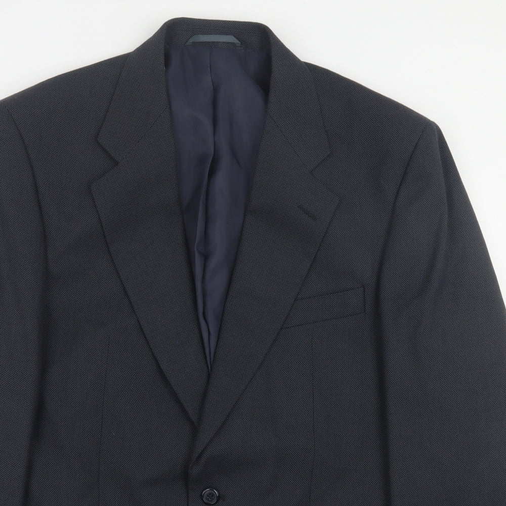 Greenwoods Mens Black  Polyester Jacket Suit Jacket Size 42