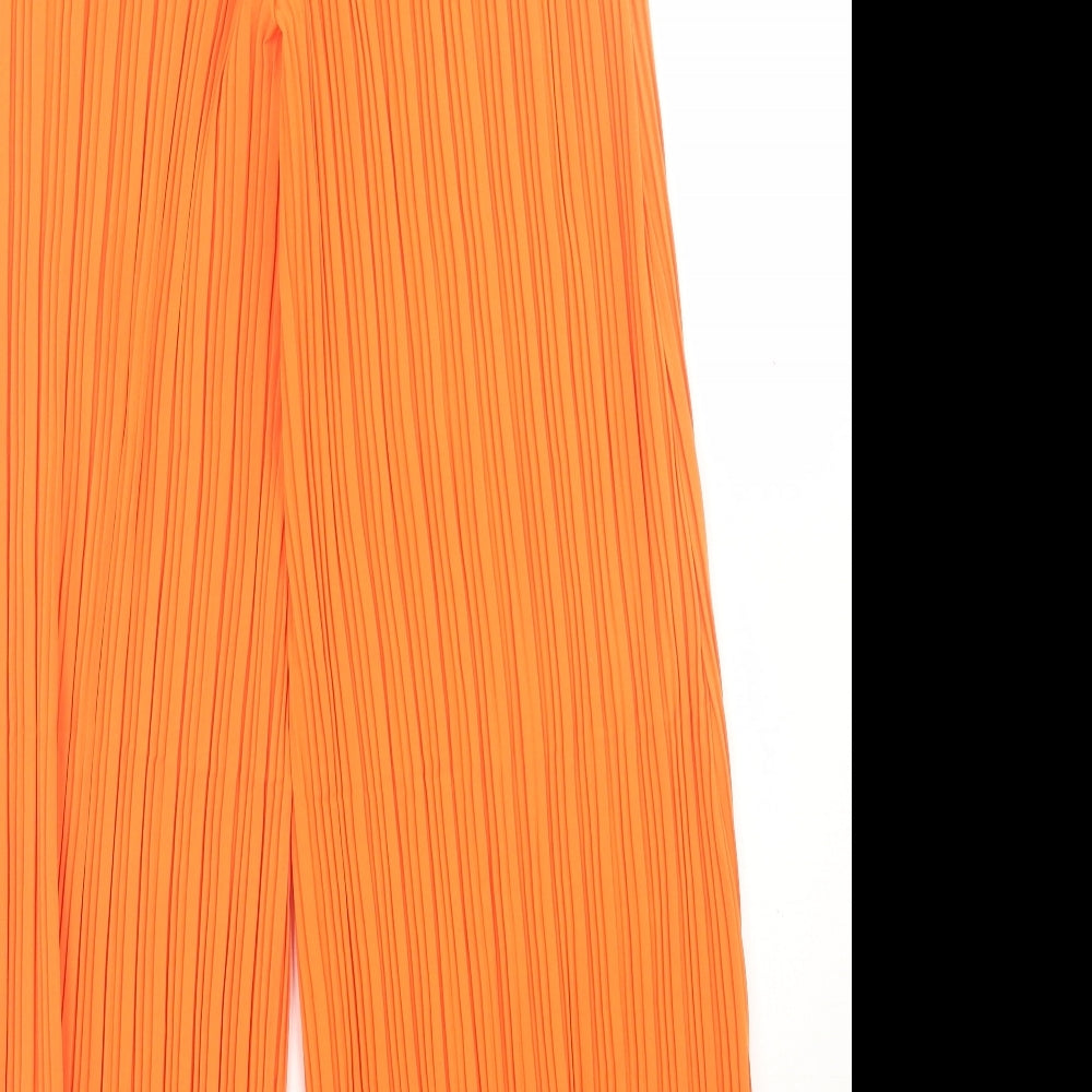 SheIn Womens Orange  Polyester Trousers  Size L L28 in Regular