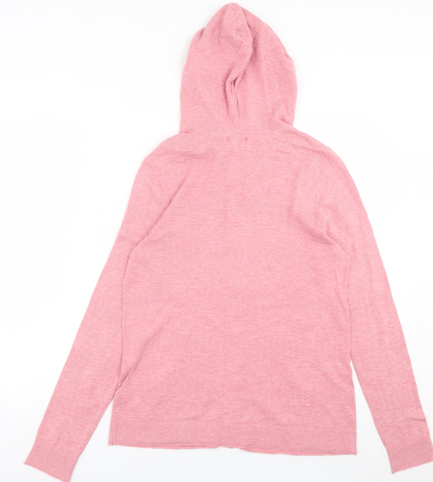 Fat Face Womens Pink  Cotton Full Zip Hoodie Size 10  Zip