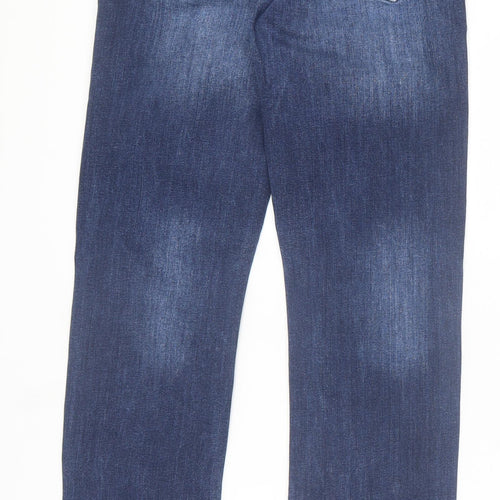 Mish Mash Mens Blue  Cotton Straight Jeans Size 30 in L32 in Regular Button