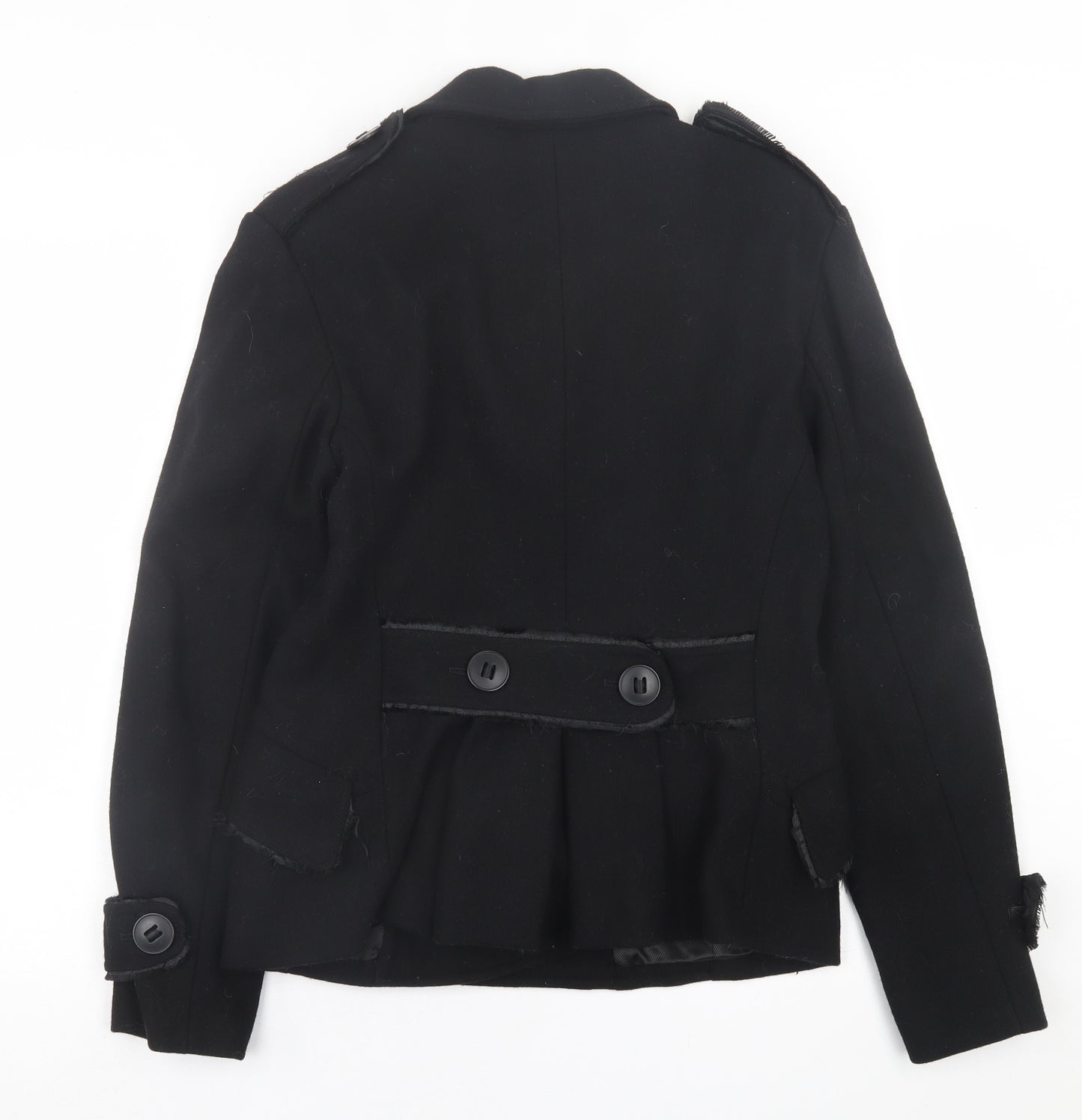 Mango Womens Black   Jacket  Size L  Button