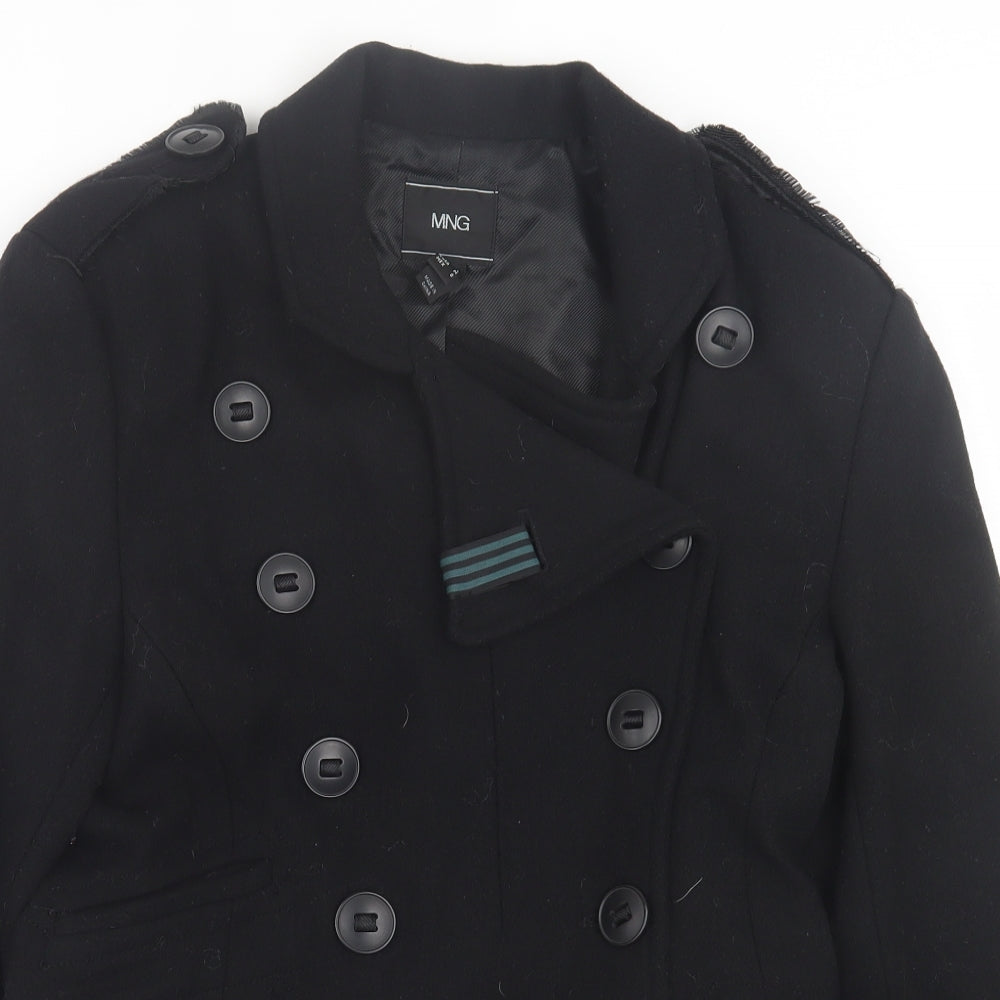 Mango Womens Black   Jacket  Size L  Button