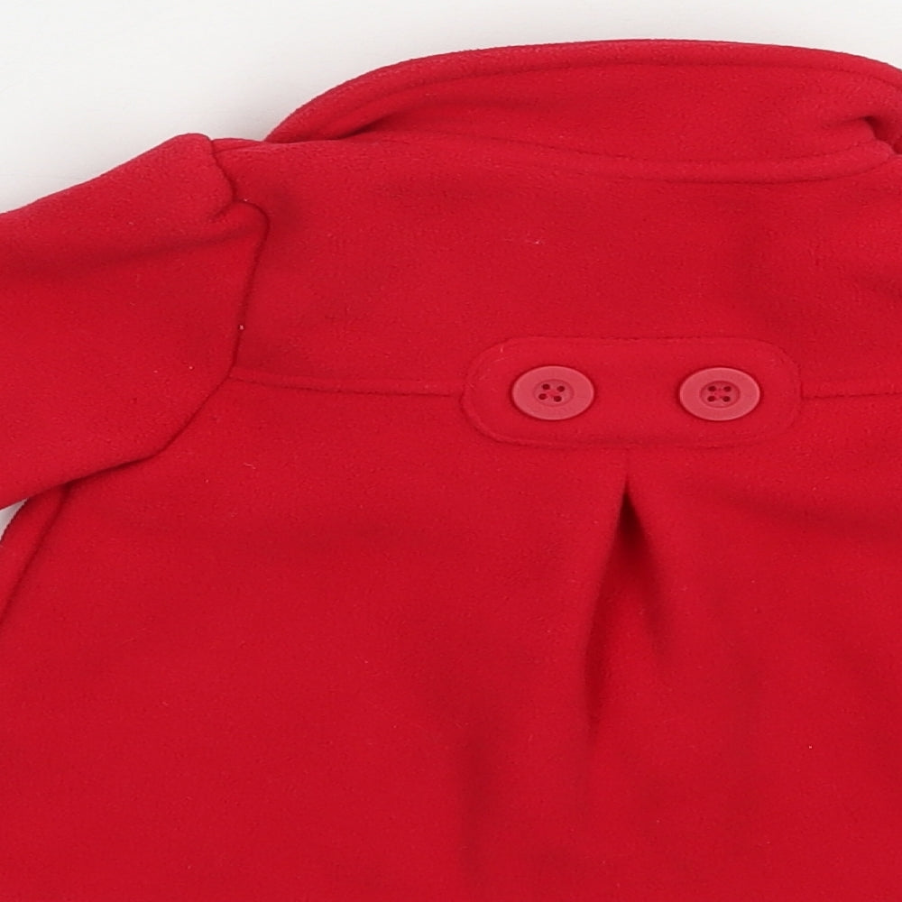 Jasper Conran Baby Red   Pea Coat Coat Size 6-9 Months   Button