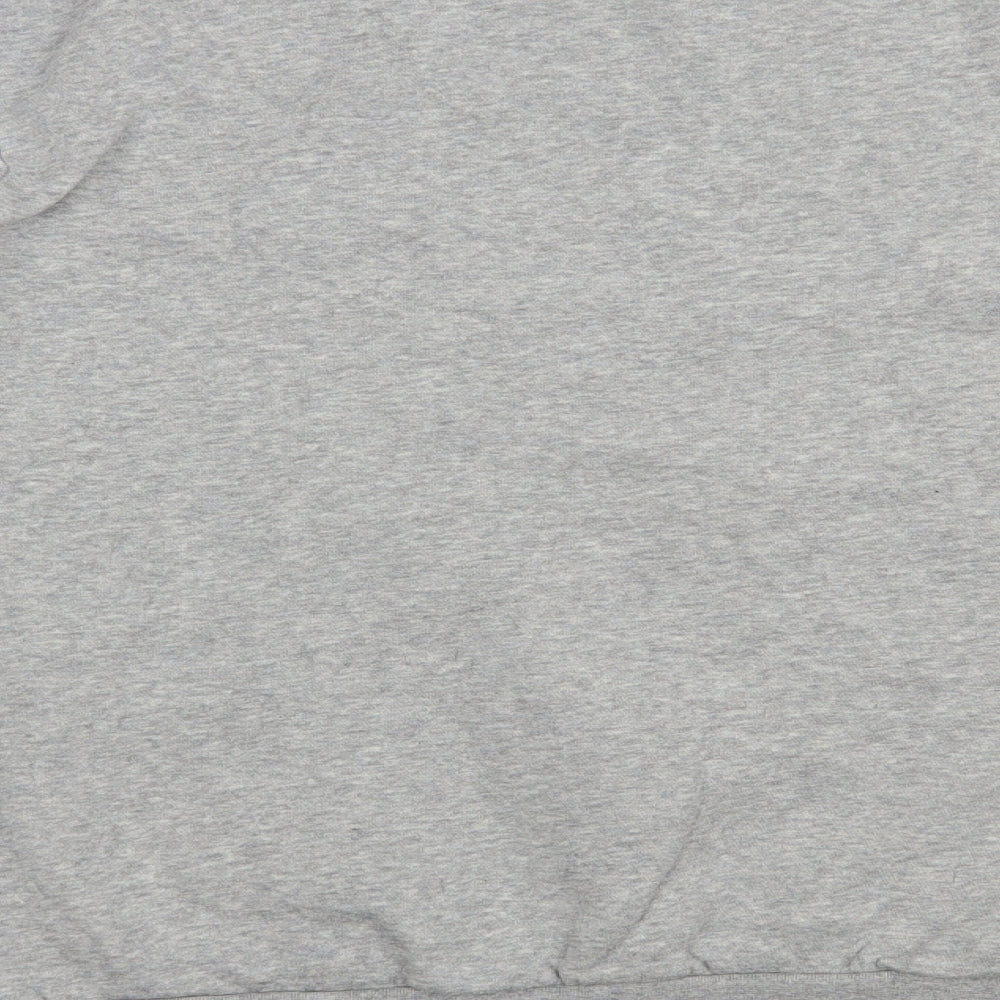 adidas Mens Grey  Cotton Pullover Sweatshirt Size M