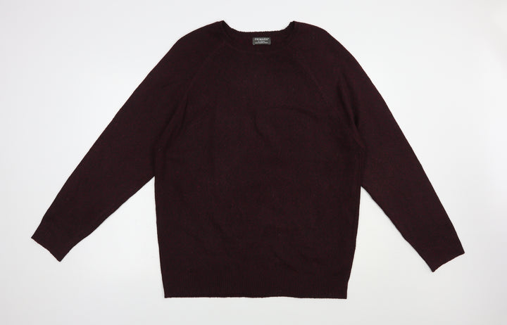 Primark Mens Purple Crew Neck Polyester Pullover Jumper Size XL
