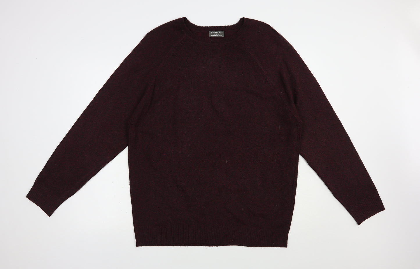 Primark Mens Purple Crew Neck  Polyester Pullover Jumper Size XL