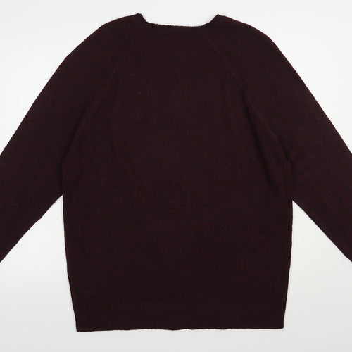 Primark Mens Purple Crew Neck  Polyester Pullover Jumper Size XL
