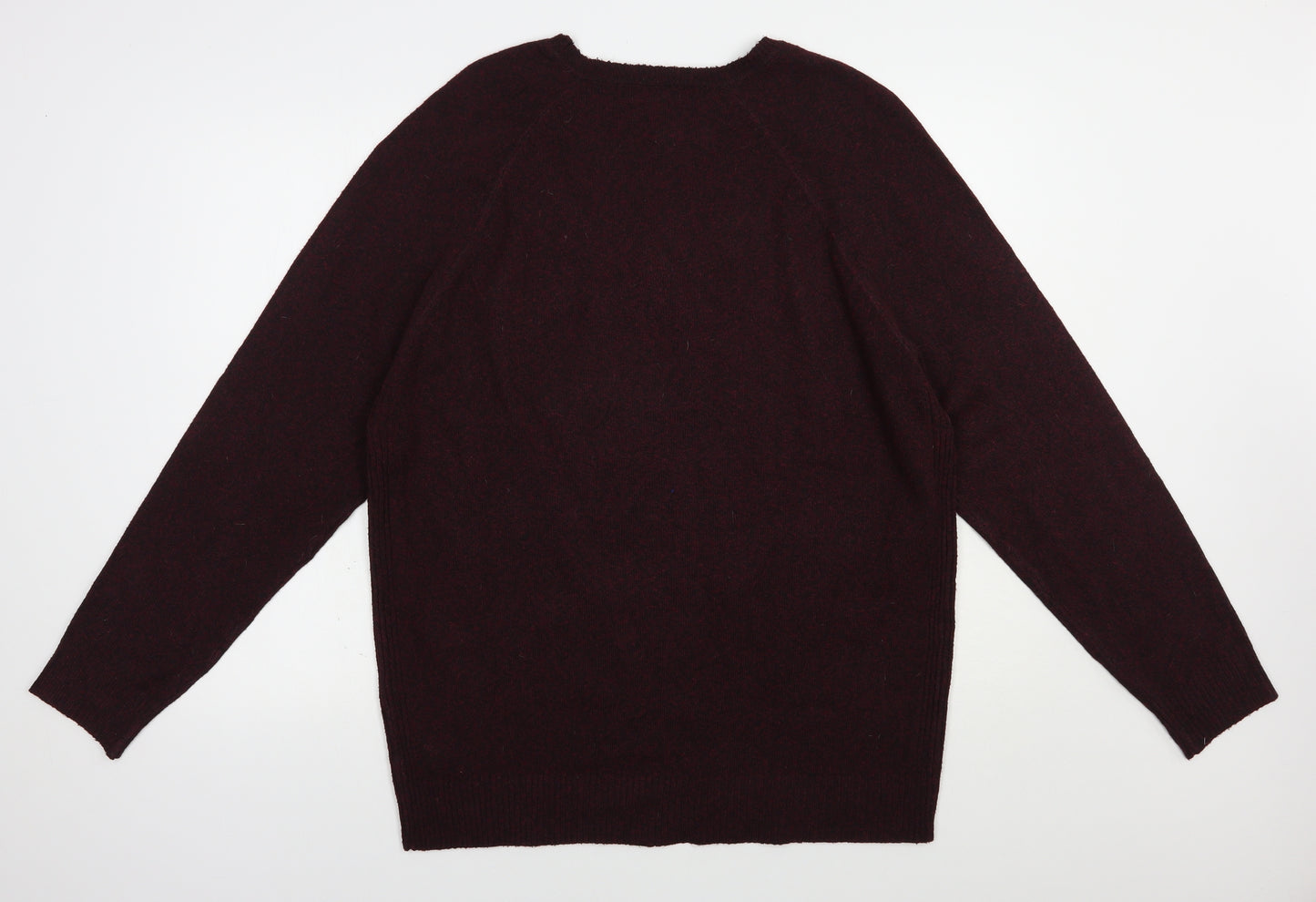 Primark Mens Purple Crew Neck  Polyester Pullover Jumper Size XL