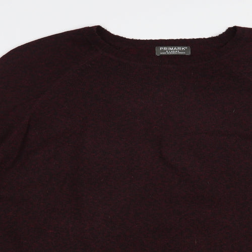 Primark Mens Purple Crew Neck  Polyester Pullover Jumper Size XL